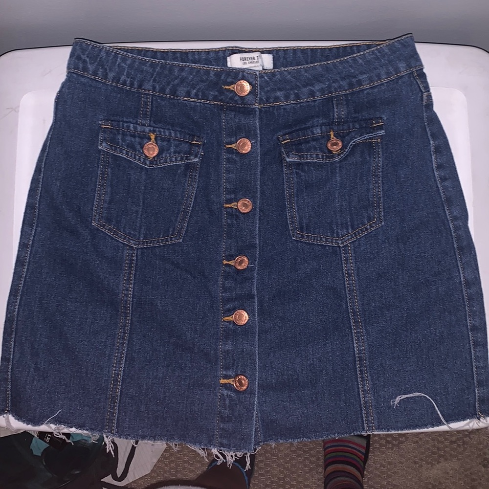 Forever 21 Short Jean Skirt